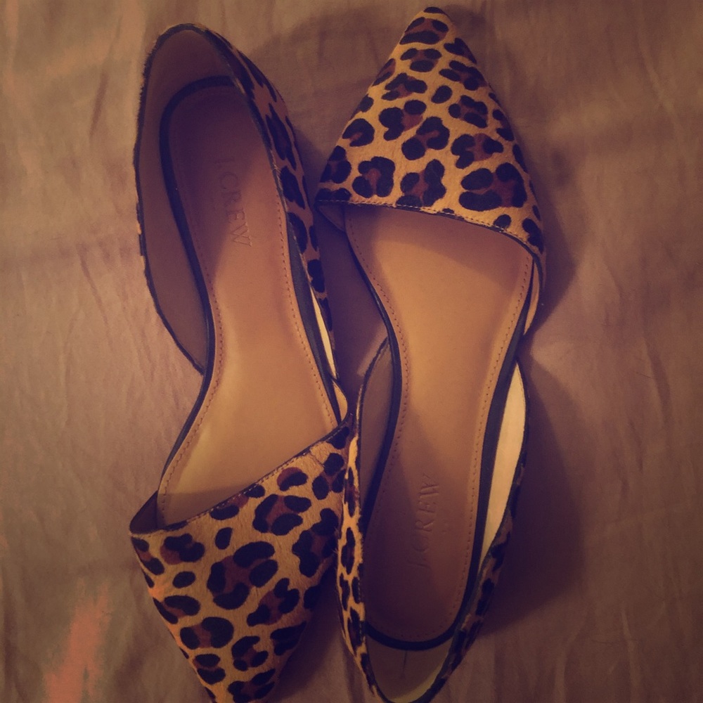 J Crew Leopard Flats